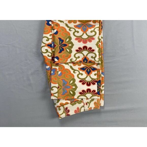 J Crew Vintage '08 City Fit Stretch Chino Pants. Abstract Floral, Women's 0. EUC - Picture 3 of 9